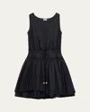 Loewe Drawstring Mini Dress In Black