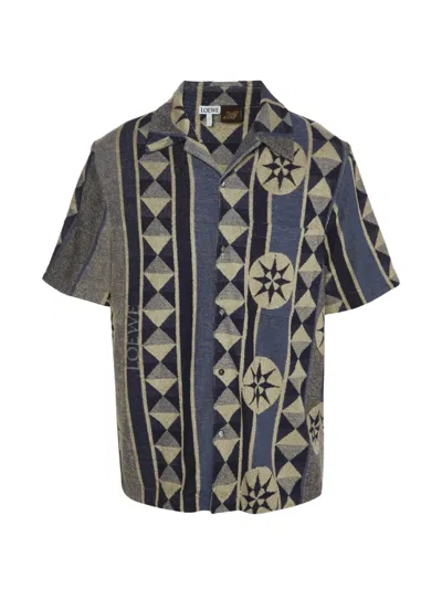 Pre-owned Loewe X Paula's Ibiza Short-sleeve Shirt In Blue
