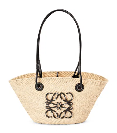 LOEWE X PAULA'S IBIZA SMALL WOVEN ANAGRAM BASKET BAG