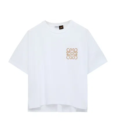 Loewe X Paula' Ibiza Stretch-cotton Anagram T-shirt In White