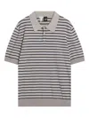 Loewe Men's Polo With Blue Stripes In Multi