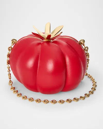 Loewe X Paula's Ibiza Tomato Clutch Bag In Napa Leather