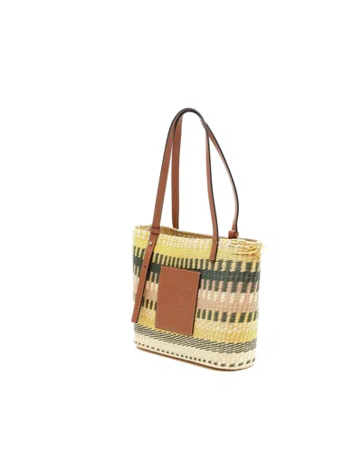 Loewe X Paula´s Ibiza Basket Raffia Bag In Multi