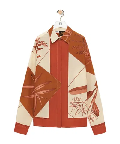 LOEWE LOEWE X PAULAS IBIZA LEAF PRINTED SHIRT