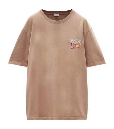 Loewe X Richard Hawkins Logo T-shirt In Brown