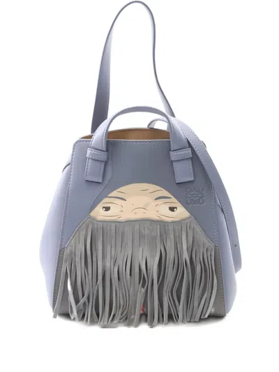 Pre-owned Loewe X Studio Ghibli Howls Moving Castle- Hammock Nugget Tote Bag In Blue