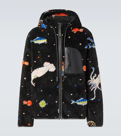 Loewe X Suna Fujita Deep Sea Fleece Jacket In Printed