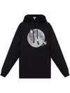 Loewe X Suna Fujita Rabbit Moon Hoodie In Black