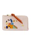 Loewe X Suna Fujita Leather Hamster Card Holder In White