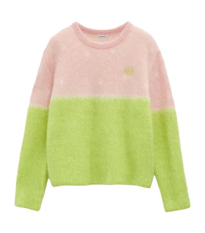 Loewe Mohair Sweater In Pink