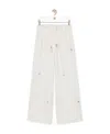 Loewe X Suna Fujita Pinstriped Trousers In White