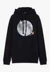 Loewe X Suna Fujita Rabbit Moon Hoodie In Black