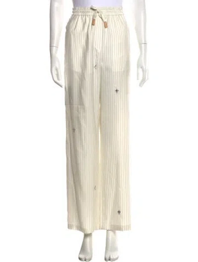 Pre-owned Loewe X Suna Fujita Striped Pajamas In Neutrals