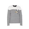 Loewe Wool-blend Striped Sweater In White