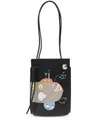 Loewe X Suna Fujita Submarine Pebble Dice Shoulder Bag In Black