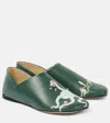 Loewe X Suna Fujita Toy Leather Loafers In Multicoloured