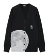 Loewe X Suna Fujita Wool-blend Moon Cardigan In Black