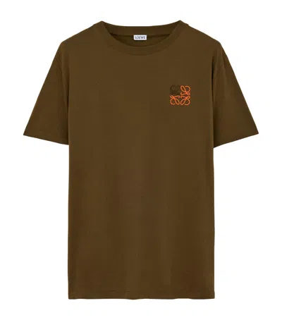 Loewe X Wimbledon Logo Gym Towel In Brown