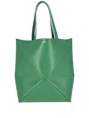 Loewe Xl Puzzle Fold Geometric Tote Bag In Green