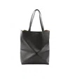 Loewe Puzzle Fold Tote Bag In Black