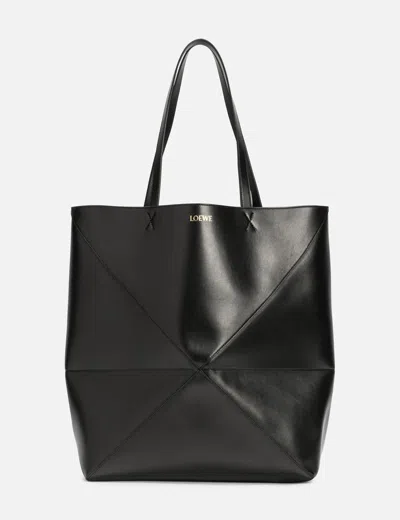 Loewe Xl Puzzle Fold Tote In Black