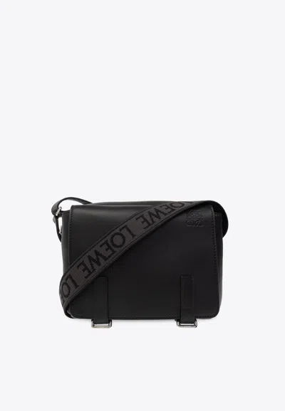 Loewe Xs Military Messenger Bag In Black