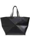 Loewe Xxl Puzzle Fold Tote Bag In Black