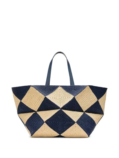 Loewe Xxl Puzzle Fold Tote Bag In Blue