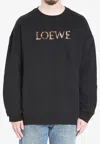 Loewe Crewneck Sweatshirt In Black