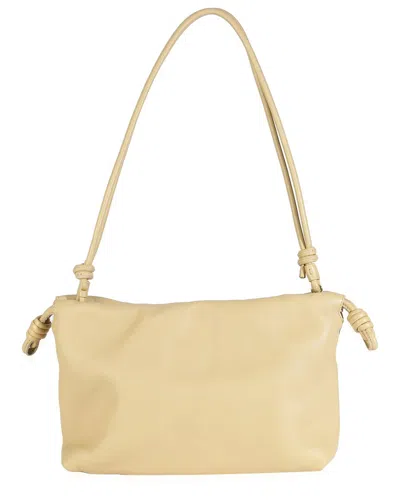 Loewe Yellow Leather Donut Chain Medium Flamenco Purse (authentic Pre-loved) In Gray