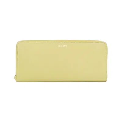 Pre-owned Loewe Yellow Leather Long Wallet (bi-fold) ()