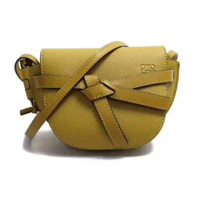 Pre-owned Loewe Yellow Leather Shoulder Bag ()