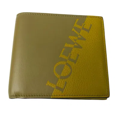 Pre-owned Loewe Yellow Leather Wallet (bi-fold) ()