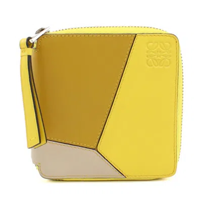 Pre-owned Loewe Yellow Leather Wallet (bi-fold) ()