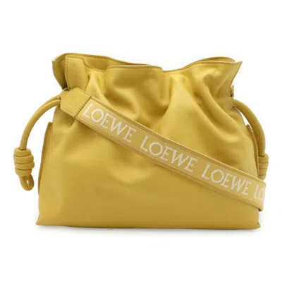 Pre-owned Loewe Yellow Nappa Leather Leather Pochette Shoulder Bag ()