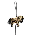 Loewe Zebra Bag Charm In Black
