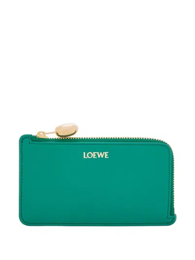 Loewe Zip Cardholder Wallet In Green