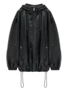 Loewe Zip Closure Hooded Jacket In Black