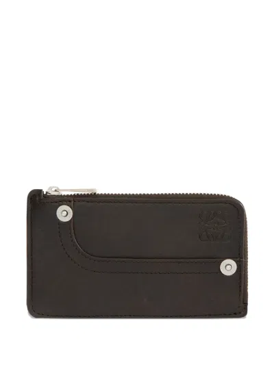 Loewe Zip Coin Cardholder In Brown