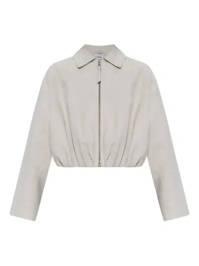 LOEWE ZIP-FRONT CROPPED JACKET
