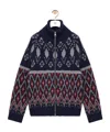 Loewe Fair Isle Wool Cardigan In Multi