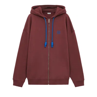 Pre-owned Loewe Zip Up Hoodie 'burgundy' | Red | Men's Size M