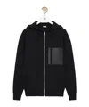 Loewe Zip-up Hoodie In Wool In Black