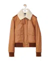 Loewe Nappa Aviator Jacket Jackets Brown In Brown