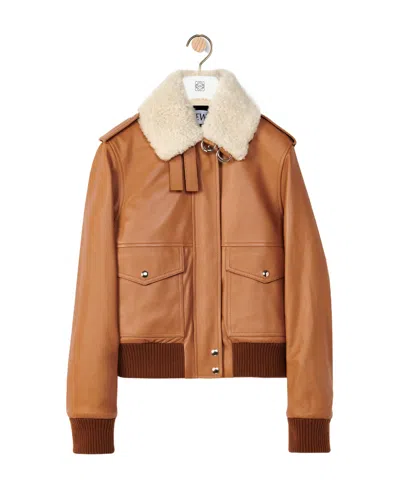 Loewe Zip-up Leather Jacket