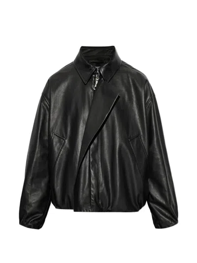 LOEWE ZIP-FASTENING LEATHER JACKET