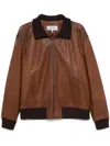 Loewe Zip-up Leather Jacket