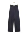 Loewe Zipper Button Denim Pants In Blue