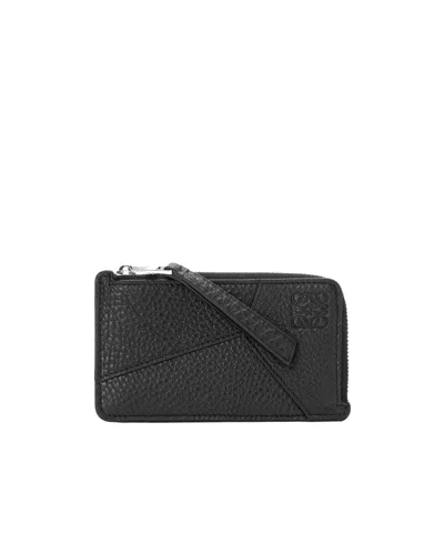 Loewe Zipper Card Holder In Black