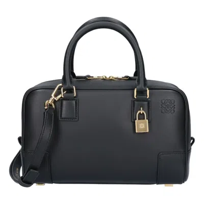 Loewe Zipper Shoulder Bag In Black
